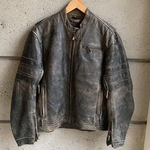 Motorcycle Jacket Power Trip Mens Leather